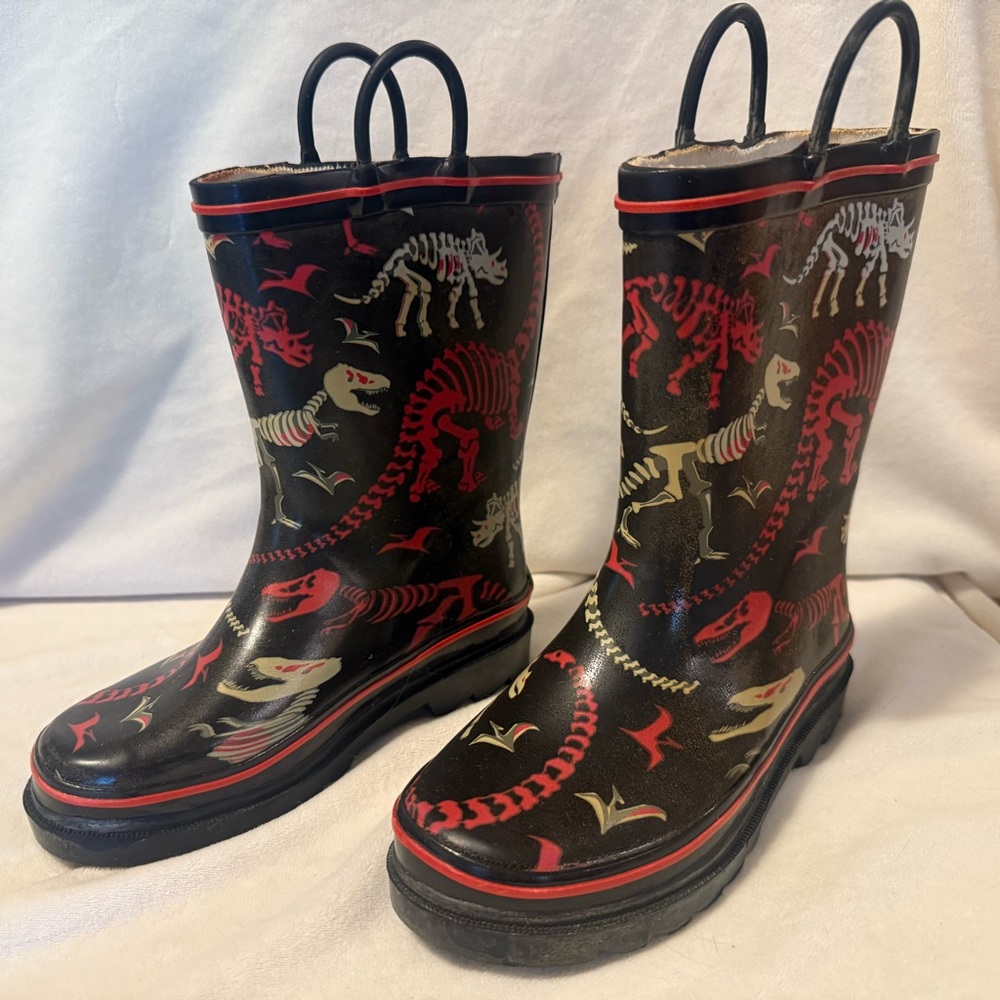 Western Chief Kids Boots with Red and Black Accents
